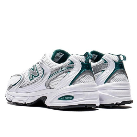 Alternative view of New Balance Mr 530 White Silver Metallic Green