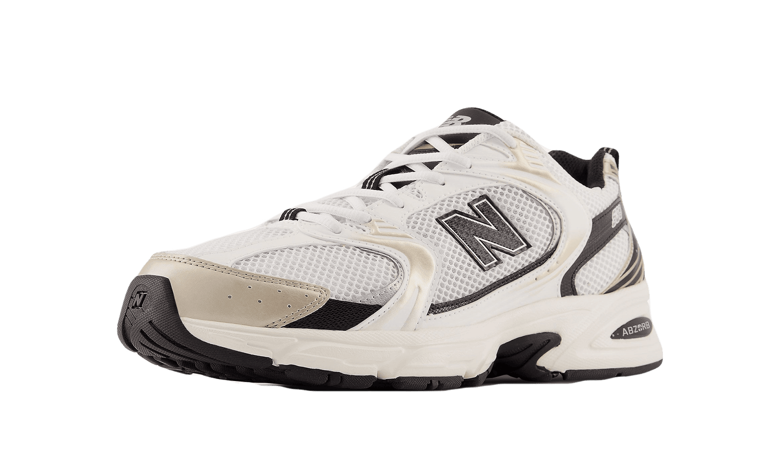 Alternative view of New Balance White Light Gold Metallic