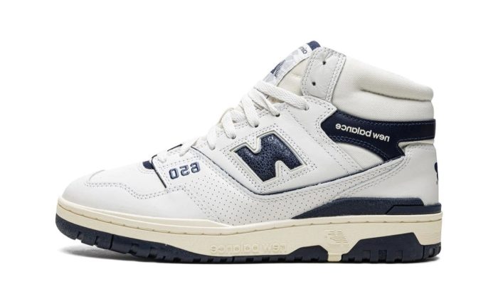 New Balance X Aime Leon Dore 650R High-Top Sneakers Blue - Image 5