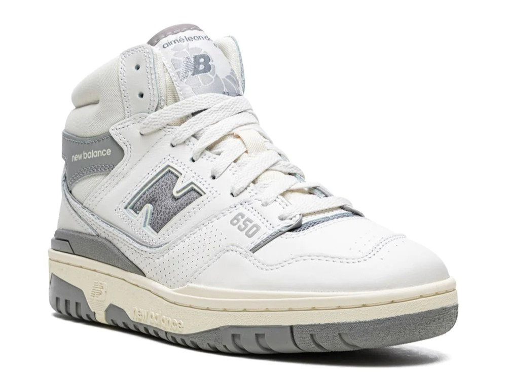 Alternative view of New Balance X Aime Leon Dore 650R High-Top Sneakers Grey