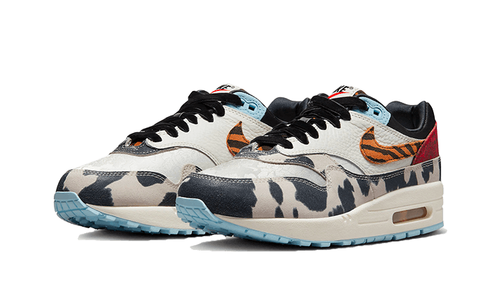 Alternative view of Nike Air Max 1 87 Tiger Swoosh Cow Print