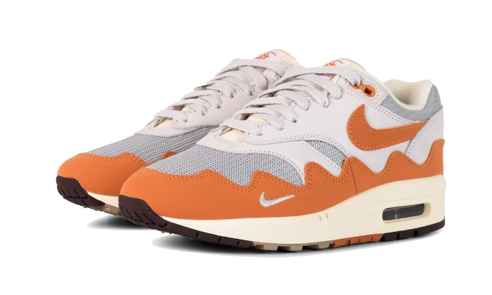 Alternative view of Nike Air Max 1 Patta Monarch Special Box Braceletskudh1348 001 Colorsmetallic Silver Monarch Pure Platinum Release Dateoctober 2021