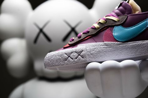 Nike Blazer Low Sacai Kaws Purple Dusk - Image 4