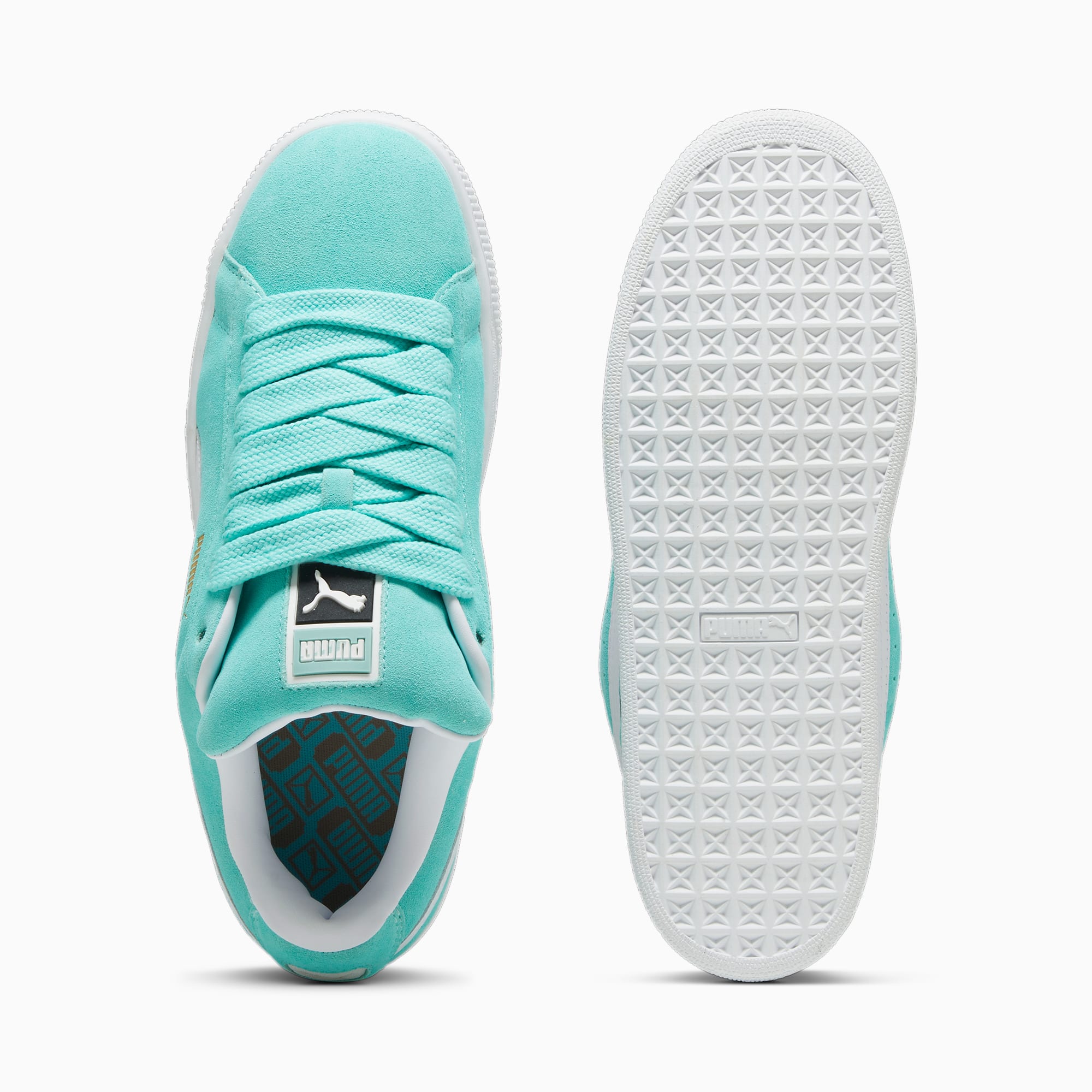 Suede Xl Sneakers Unisex Mint-White - Image 6