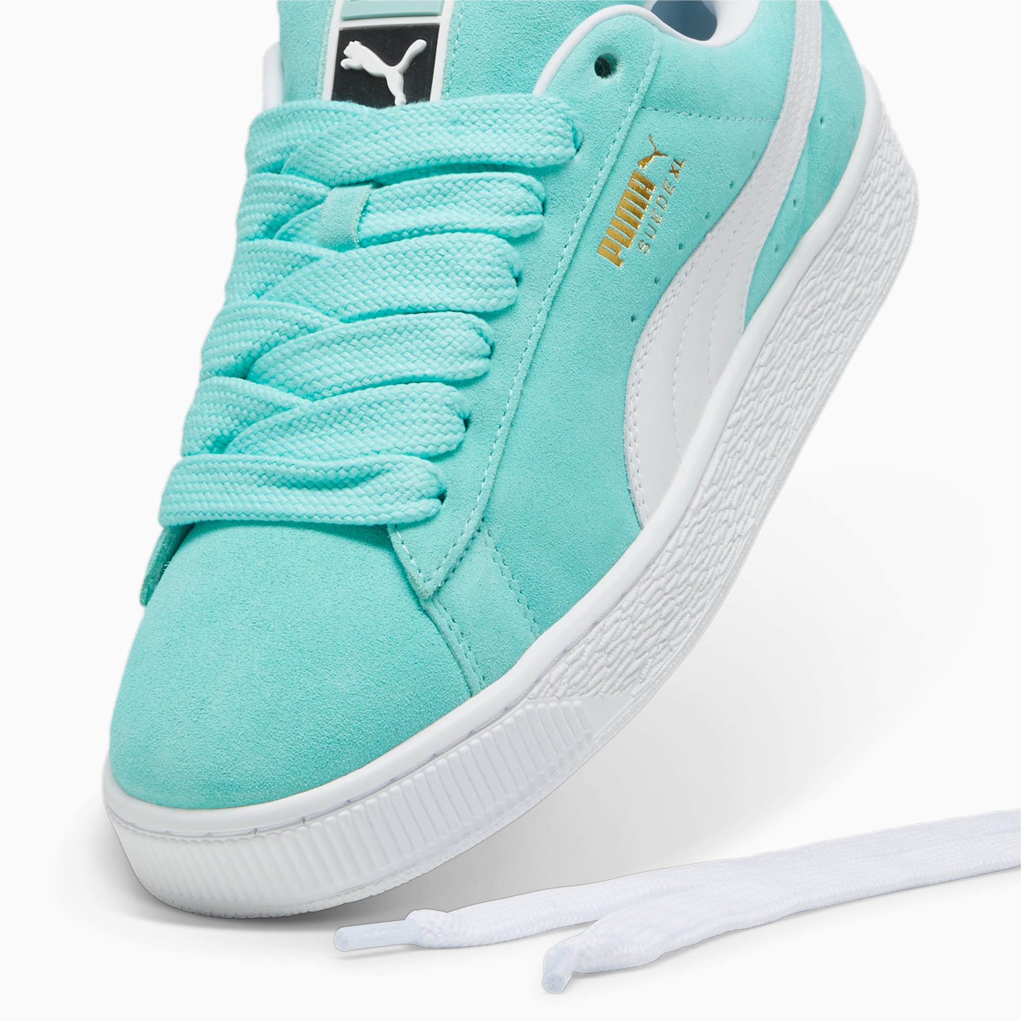 Suede Xl Sneakers Unisex Mint-White - Image 4