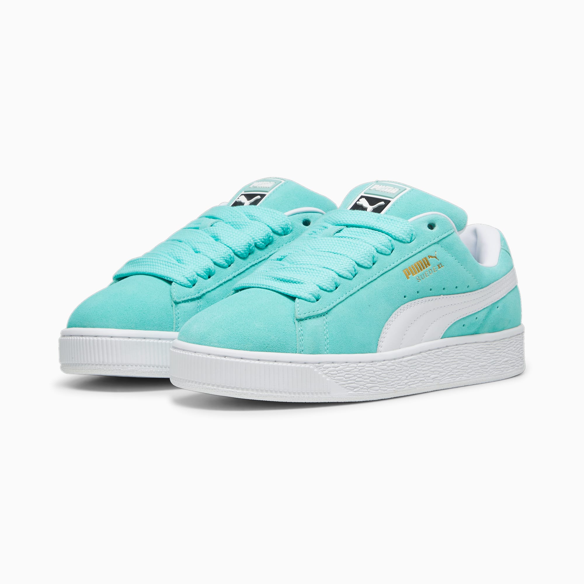 Suede Xl Sneakers Unisex Mint-White - Image 3
