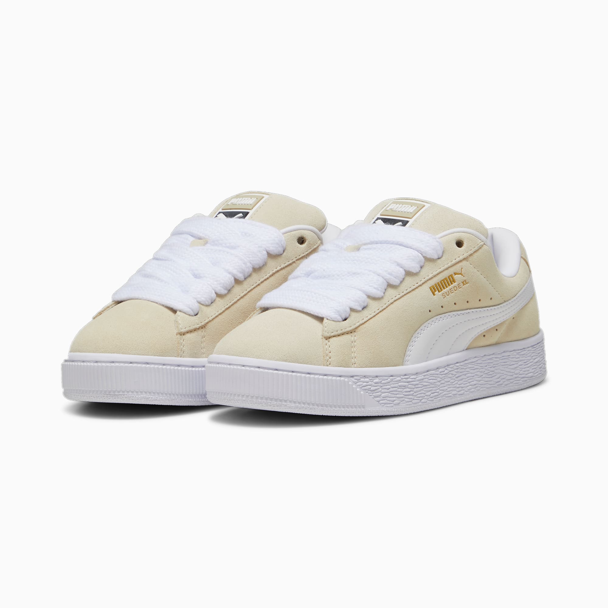 Suede Xl Sneakers Unisex Sugared Almond-White - Image 3