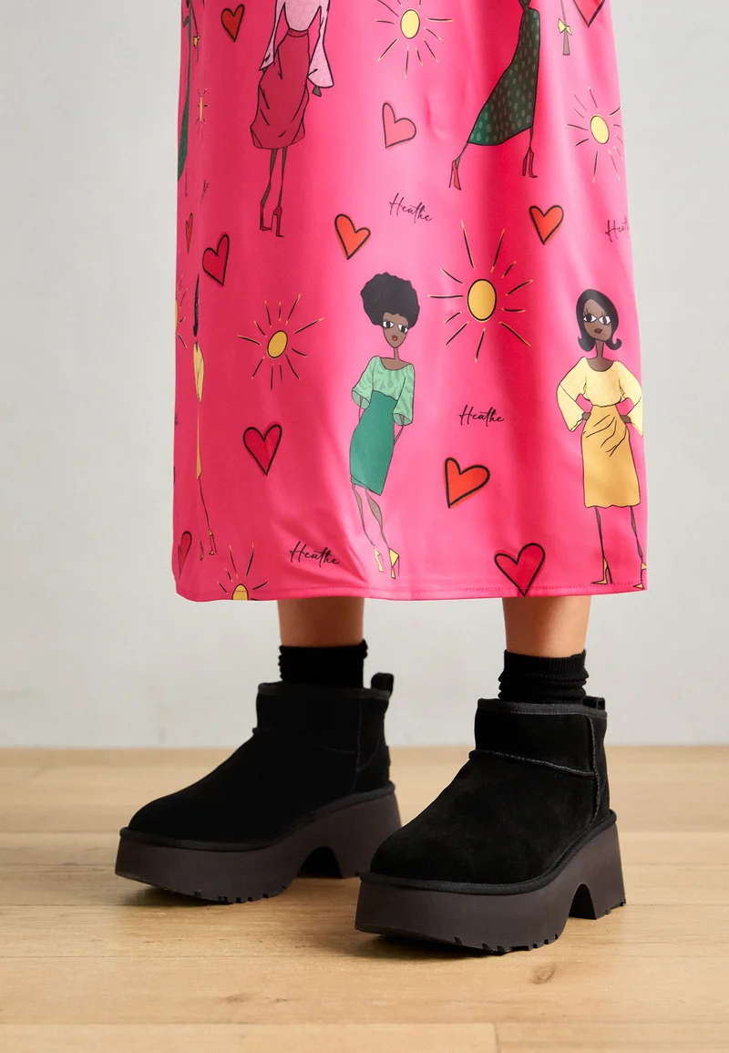 Ugg Classic Ultra Mini New Heights Boots Black - Image 4