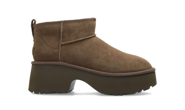 Ugg Classic Ultra Mini New Heights Boots Light Brown - Image 6