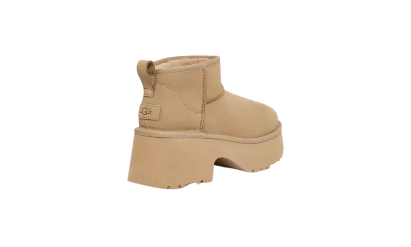 Ugg Classic Ultra Mini New Heights Boots Mustard Seed - Image 4
