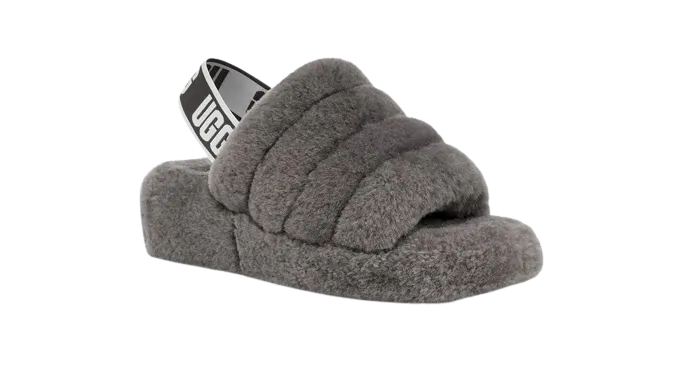 Alternative view of Ugg Fluff Yeah Slide Grey