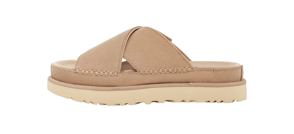 Ugg Women’S Goldenstar Cross Slide Driftwood - Image 3