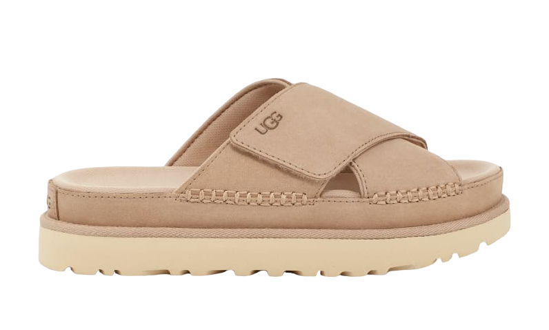Ugg Women’S Goldenstar Cross Slide Driftwood