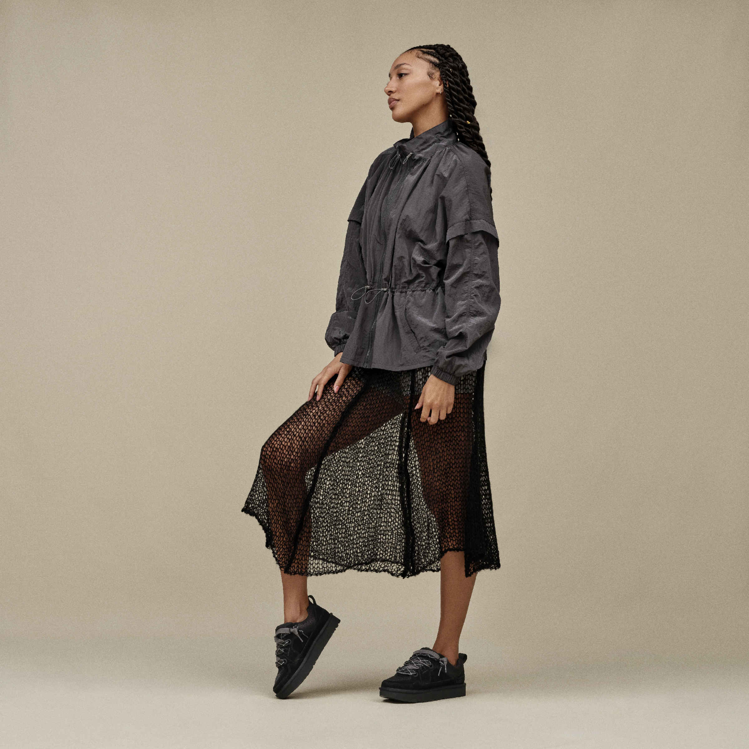 Ugg Women’S Lo Lowmel Sneaker Black - Image 6