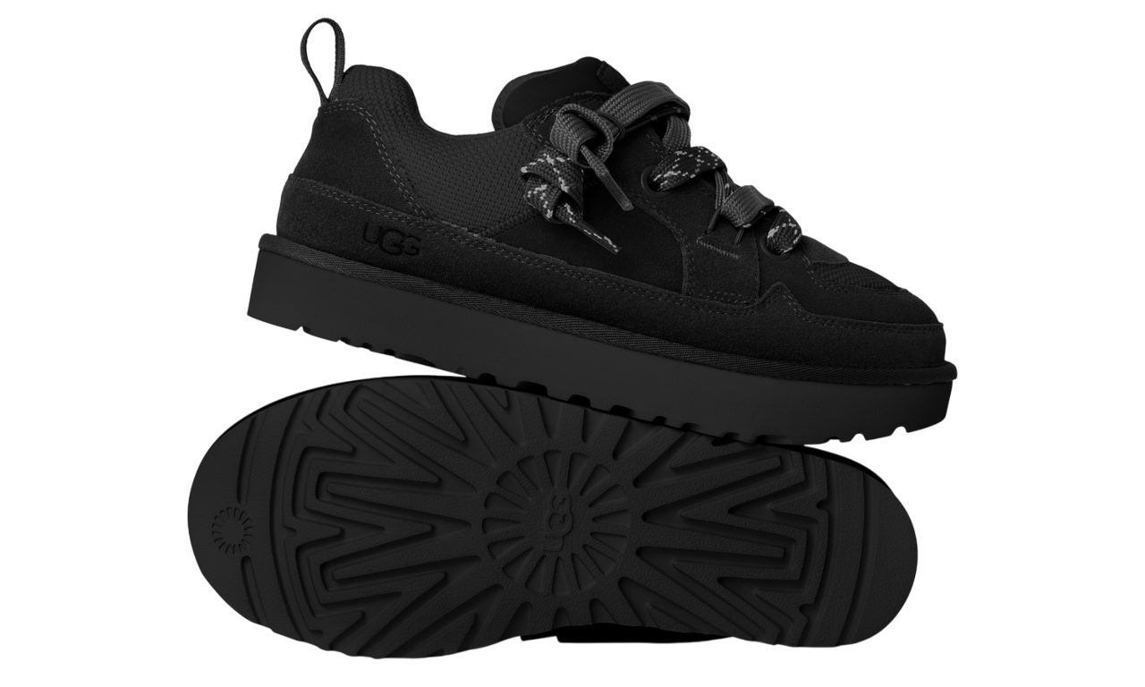 Ugg Women’S Lo Lowmel Sneaker Black - Image 3